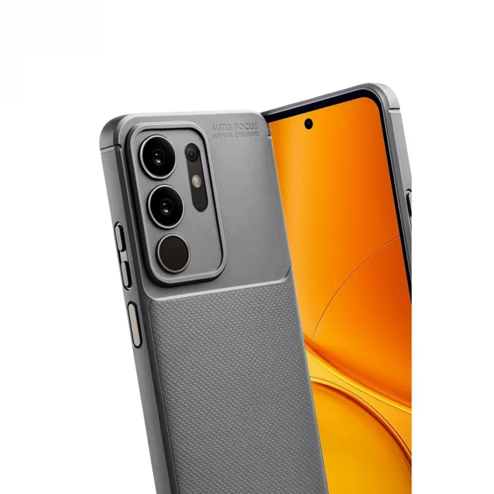 BUĞZ Vivo Y29 4g Auto Focus Karbon Kapak - Gri