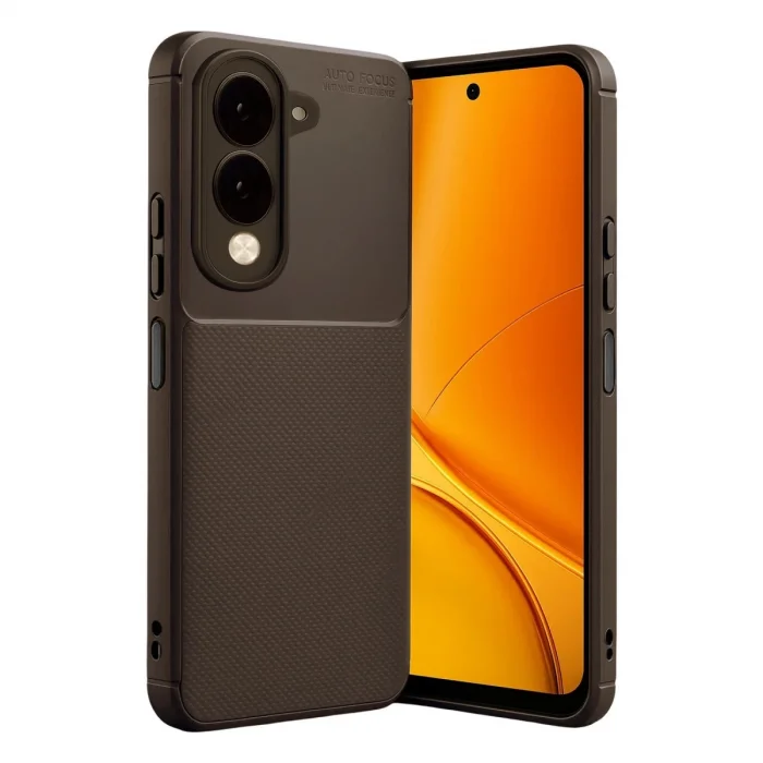 BUĞZ Vivo Y29s Auto Focus Karbon Kapak - Kahverengi