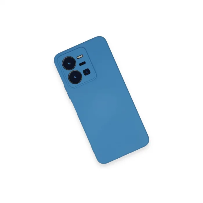 BUĞZ Vivo Y35 Kılıf Nano İçi Kadife Silikon - Mavi