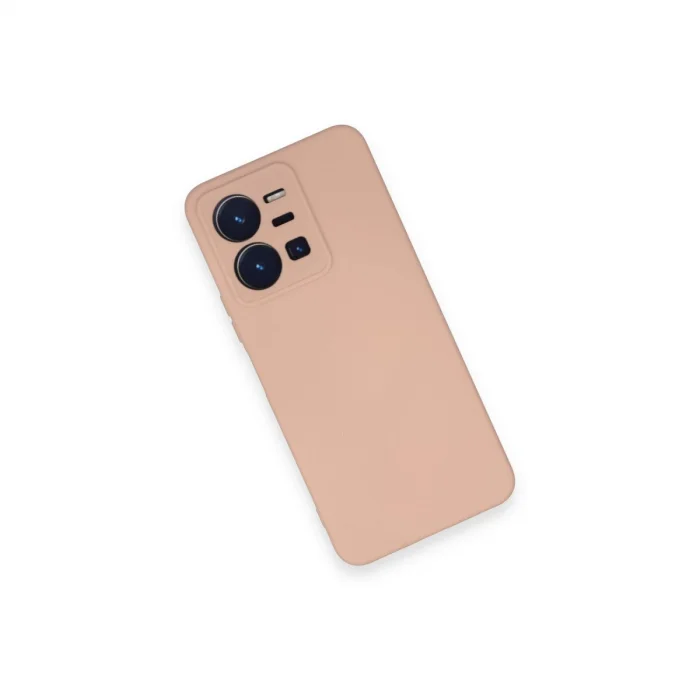 BUĞZ Vivo Y35 Kılıf Nano İçi Kadife Silikon - Pudra