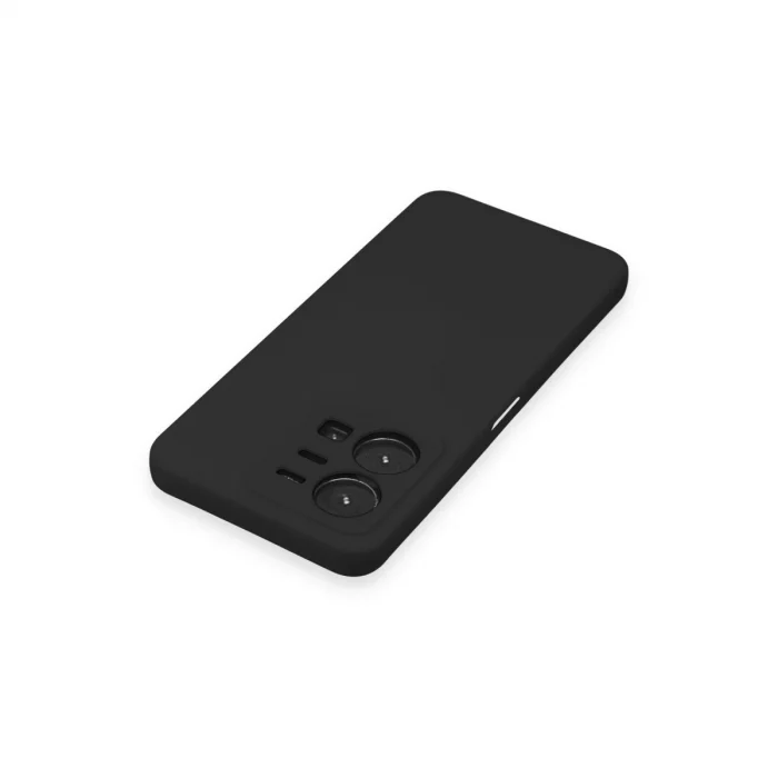 BUĞZ Vivo Y35 Kılıf Nano İçi Kadife Silikon - Siyah