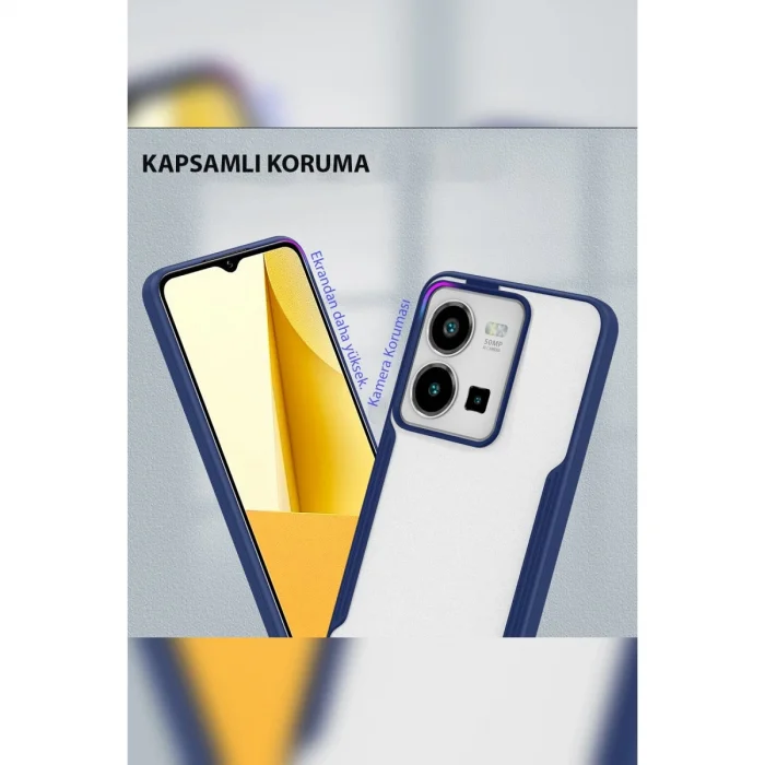 BUĞZ Vivo Y35 Kılıf Platin Silikon - Pembe