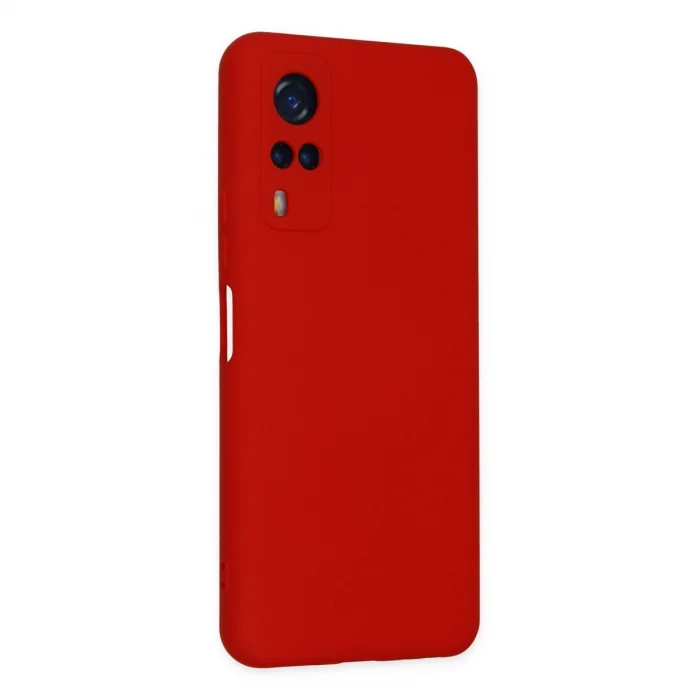 BUĞZ Vivo Y53s Kılıf Nano İçi Kadife Silikon - Kırmızı