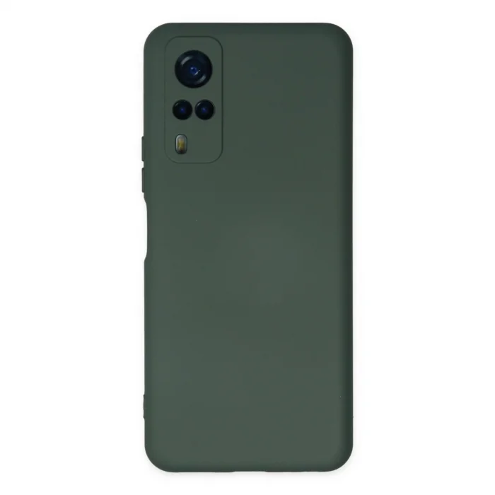 BUĞZ Vivo Y53s Kılıf Nano İçi Kadife Silikon - Koyu Yeşil