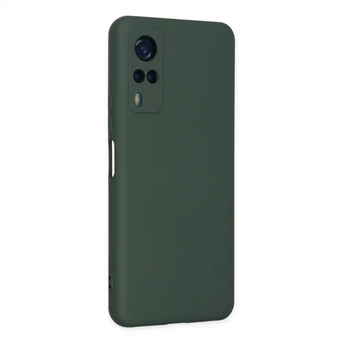 BUĞZ Vivo Y53s Kılıf Nano İçi Kadife Silikon - Koyu Yeşil