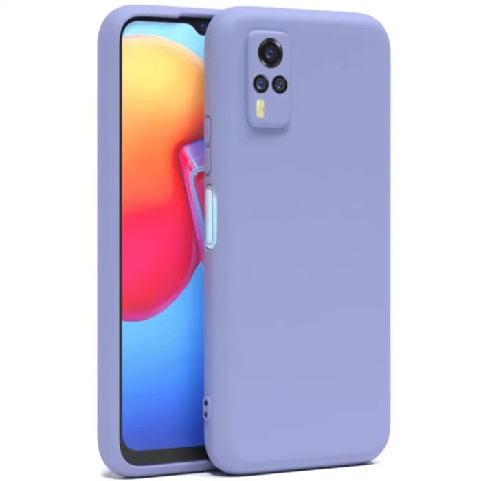 BUĞZ Vivo Y53s Kılıf Nano İçi Kadife Silikon - Lila