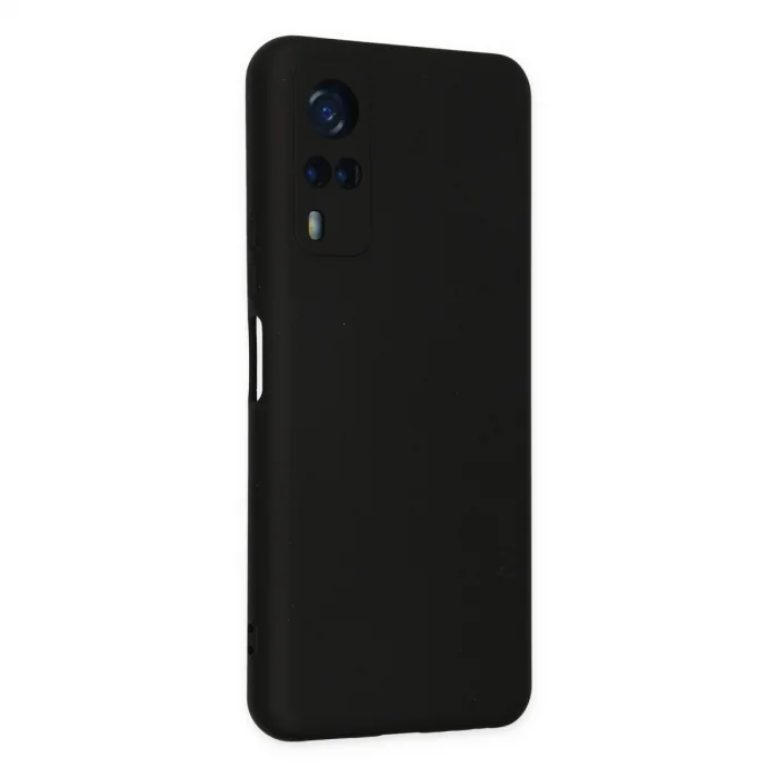BUĞZ Vivo Y53s Kılıf Nano İçi Kadife Silikon - Siyah