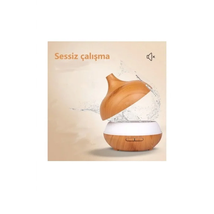BUĞZ Vothoon Hava Nemlendirici 7 Led Işıklı Aromatik Oda Kokusu 550 Ml Kahve Aroma Difüzörü Buhar Makinası