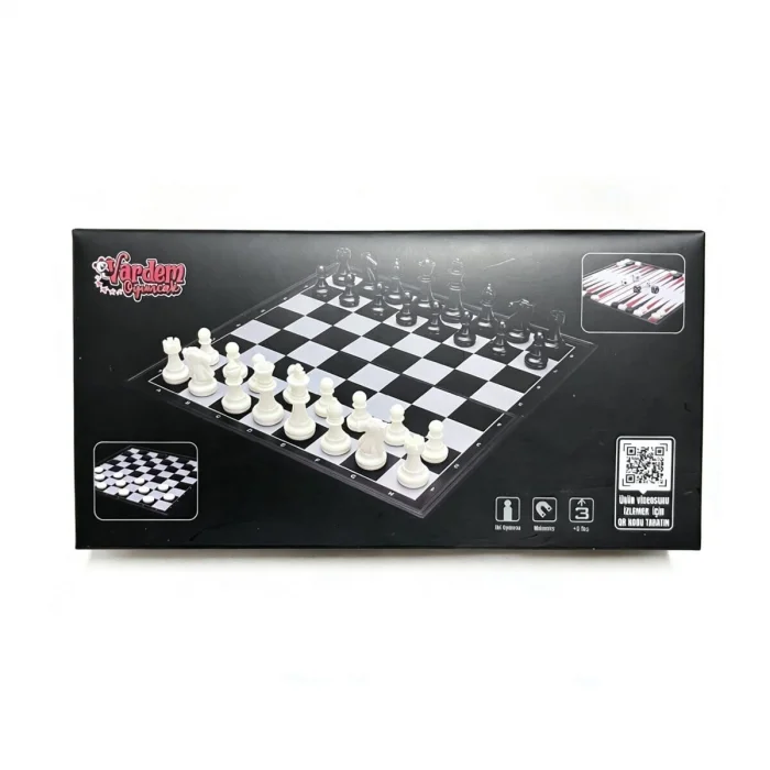 BUĞZ VRD10665 KATLANABİLİR SATRANC TAVLA VE DAMA SETİ