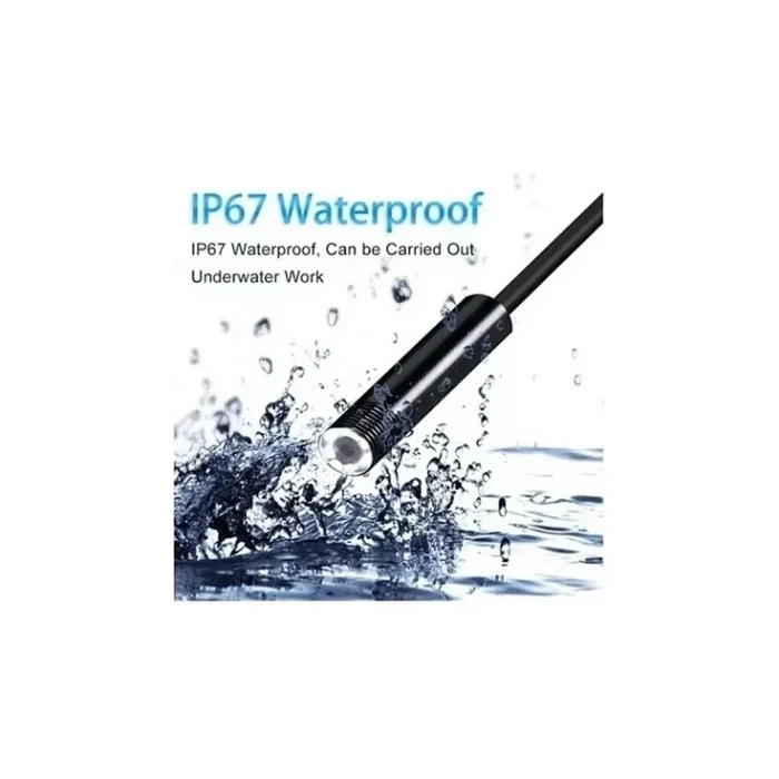 BUĞZ Vtn-02 Endoskop Yılan Video Kamera Led’li 2 Metre 7 Mm Sert Kablo Su Geçirmez