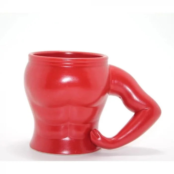  Vücut Porselen Kupa Bardak Kırmızı Renk