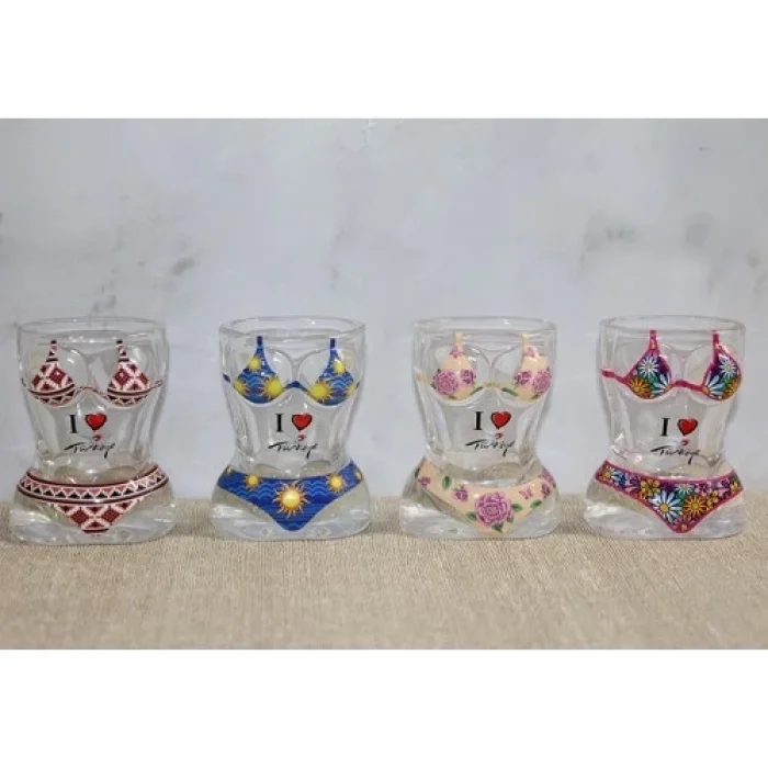  Vücut Tasarımı Cam Shot Bardak