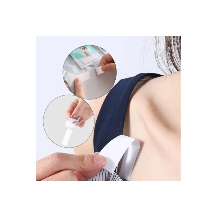 BUĞZ Vücut Ve Kıyafet Için Çift Taraflı Sabitleme Dekolte Abiye Gelinlik Elbise Sütyen Bantı