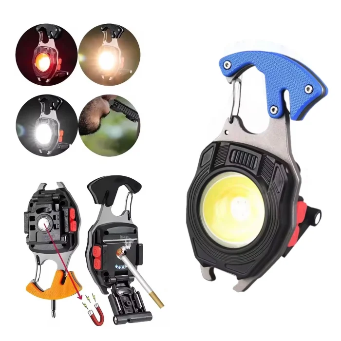 BUĞZ W-5147 Profesyonel Çok Fonksiyonlu Anahtarlıklı Kamp Feneri