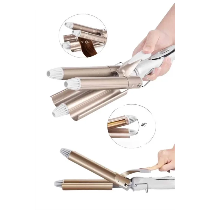  Wag Maşa Yeni Nesil Yüksek Isı Ayarlı Seramik Kaplama Saç Şekillendirici Doğal Bukle