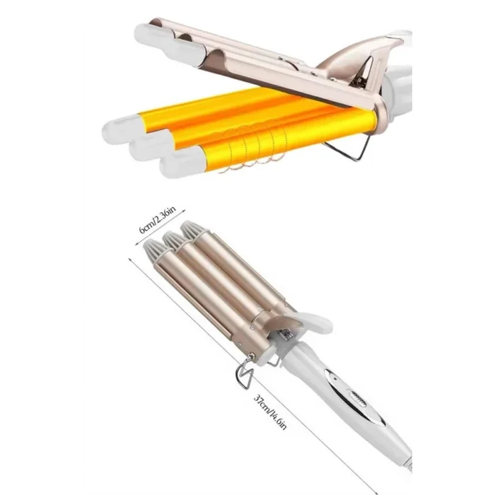  Wag Maşa Yeni Nesil Yüksek Isı Ayarlı Seramik Kaplama Saç Şekillendirici Doğal Bukle