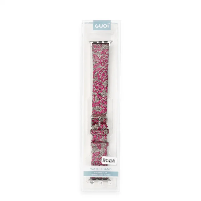 BUĞZ Watch 38mm Creeper Desenli Kordon - Pembe