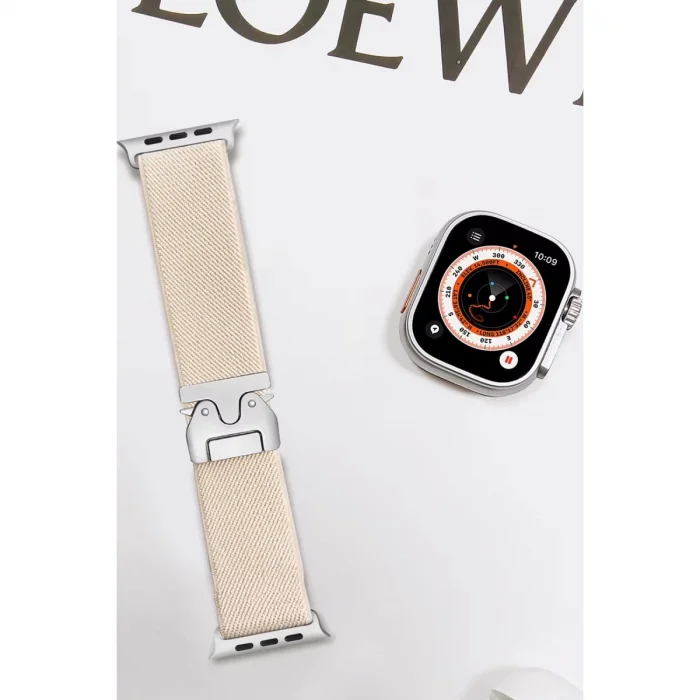 BUĞZ Watch 42mm Forest Kumaş Kordon - Krem