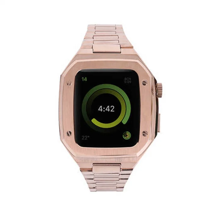 BUĞZ Watch 44mm Metal Petek Kasalı Kordon - Rose Gold