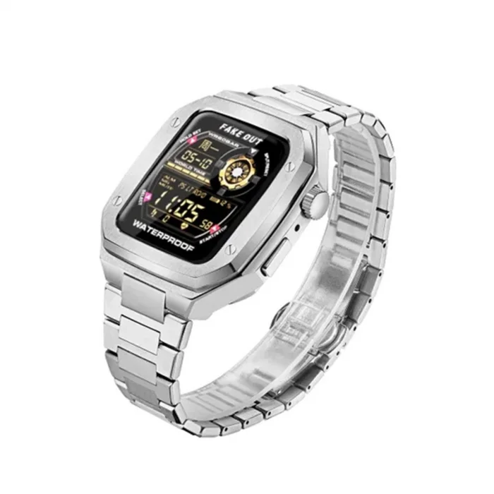 BUĞZ Watch 45mm Metal Petek Kasalı Kordon - Gümüş