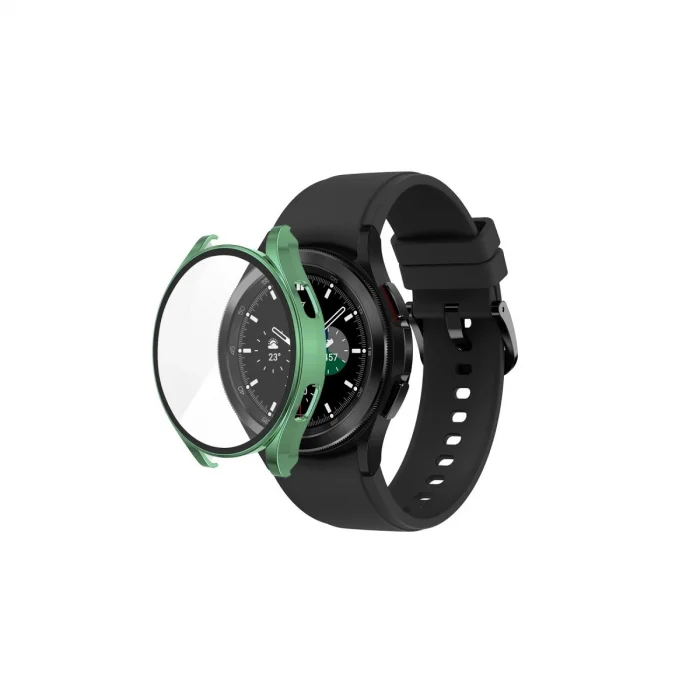 BUĞZ Watch 5 40mm Wall Camlı Kasa Ekran Koruyucu - Koyu Yeşil