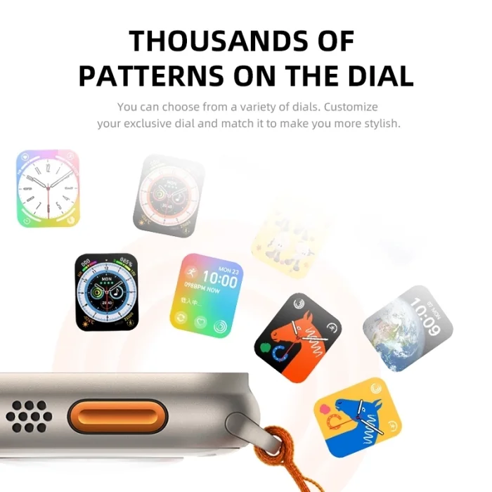  Watch 8 Hw8 Ultra Adventure 2.02inc Siri Nfc Bluetooth Arama Ios Android Uyumlu Akıllı Saat