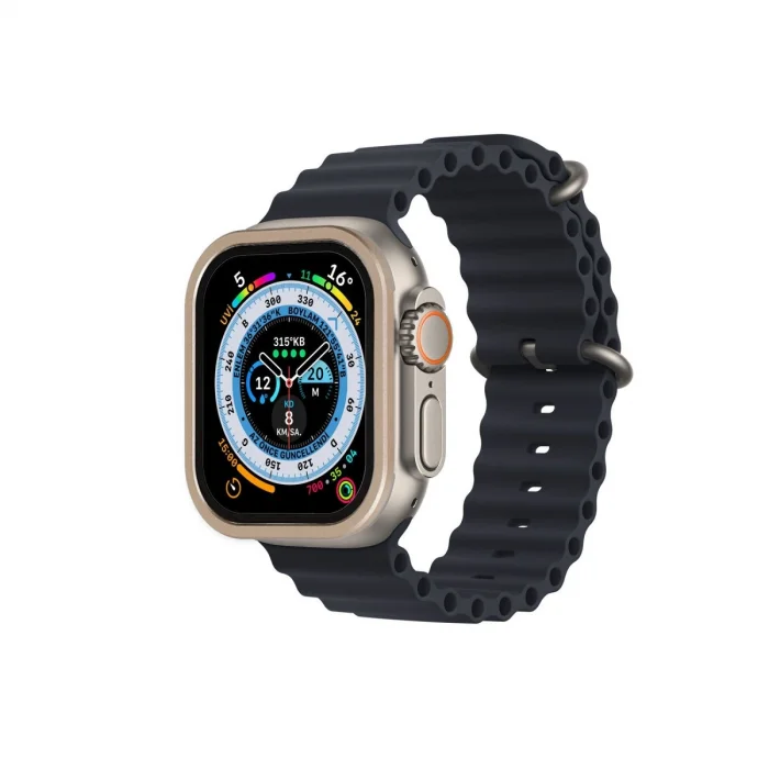 BUĞZ Watch Ultra 49mm Alüminyum Kasa Cam Ekran Koruyucu - Gold