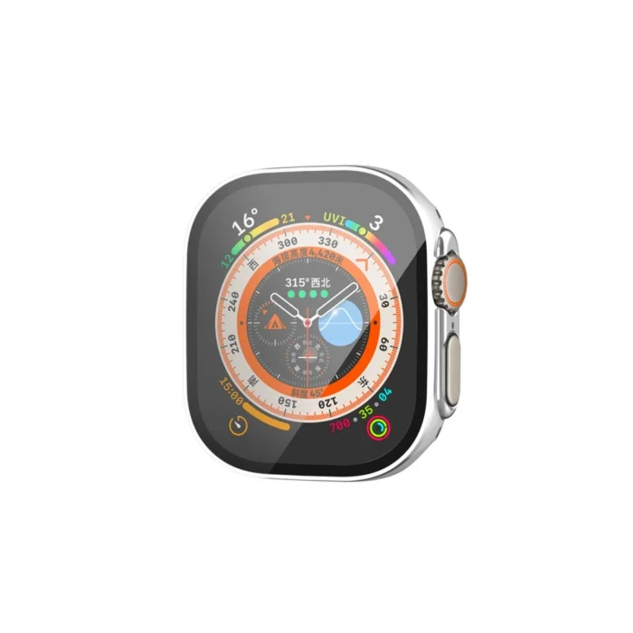 BUĞZ Watch Ultra 49mm Legend Camlı Kasa Ekran Koruyucu - Gümüş