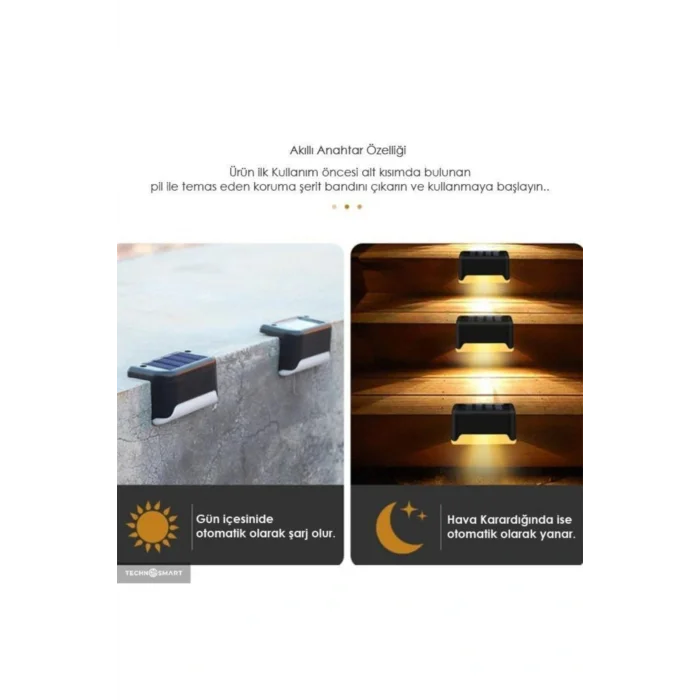 BUĞZ WaterProof Solar Merdiven Lambası 4 Adet