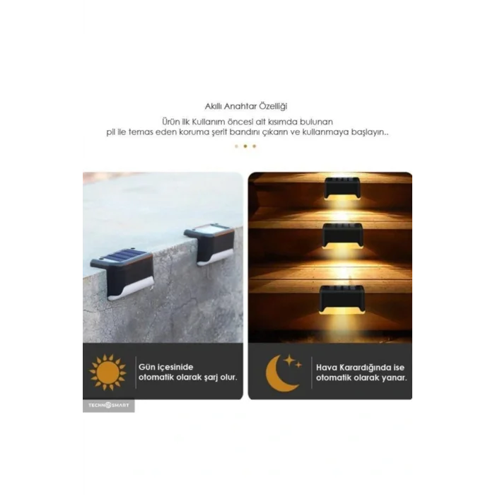 BUĞZ WaterProof Solar Merdiven Lambası 4 Adet
