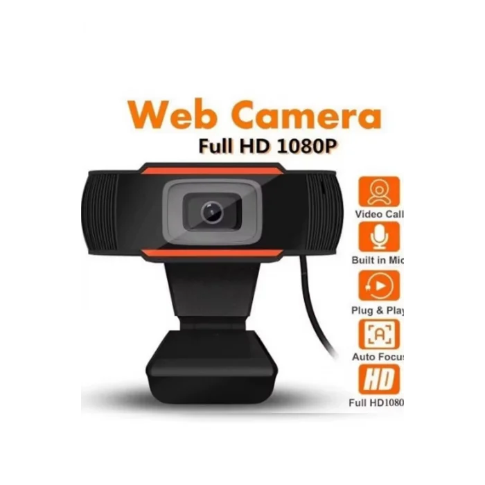 BUĞZ Webcam Orjınal 1080p Konferans Kamera Dahili Mikrofon Chat Görüntülü Sohbet Yayın Kamerası Hd Video
