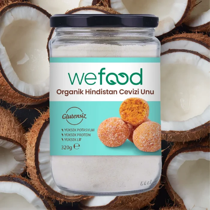 BUĞZ Wefood Organik Glutensiz Hindistan Cevizi Unu (320 gr)