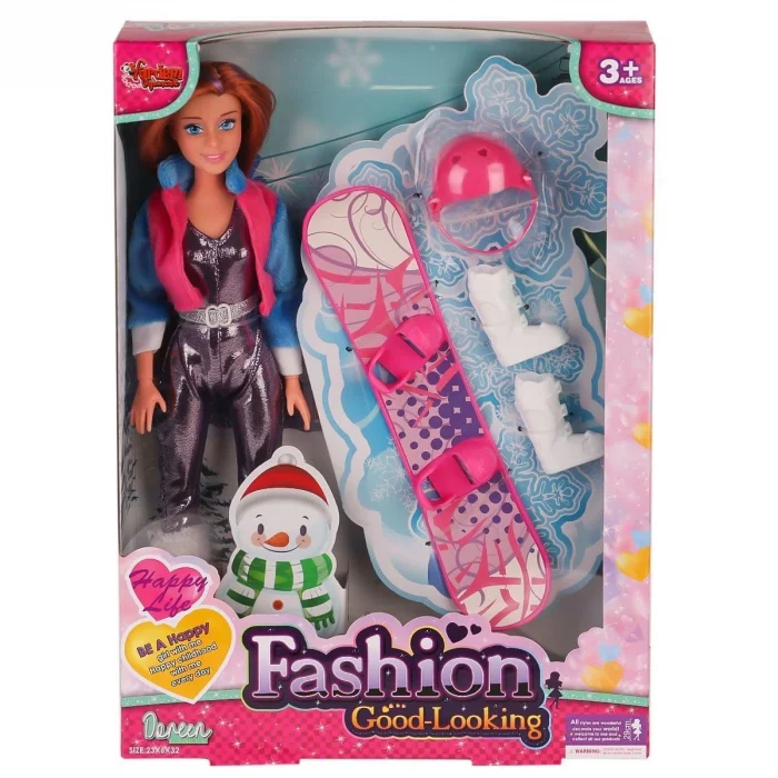 BUĞZ WG-66730-66731 Kutulu 29cm Aksesuarlı Kayakçı Bebek