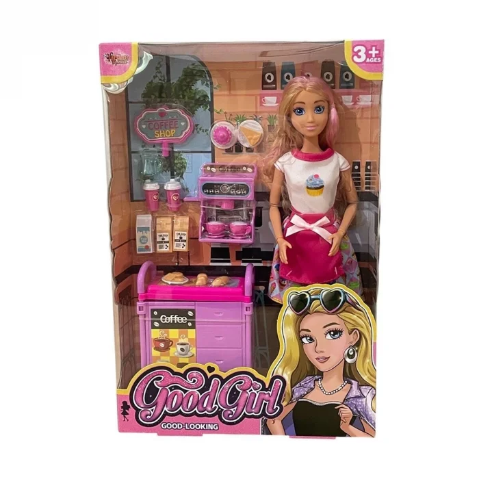 BUĞZ WG66748 Vardem Kutulu   Kafe İşleten Bebek Set 11,5 inç