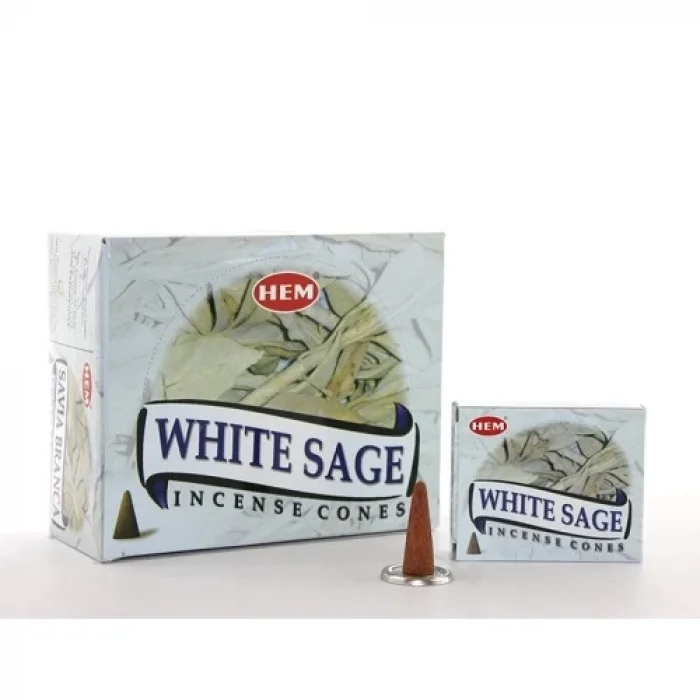  White Sage Aromalı Konik Tütsü