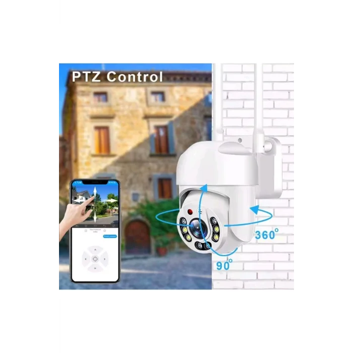 BUĞZ Wi-fi ptz iç ve dış mekan 360 derece çift antenli 1080p 3 mp speed dome ip kamera