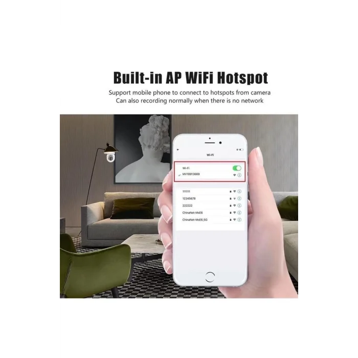  Wifi 360 Panoramik Ampul Kamera Güvenlik Kamerası Çift Wifi 360 Derece Gece Görüşlü