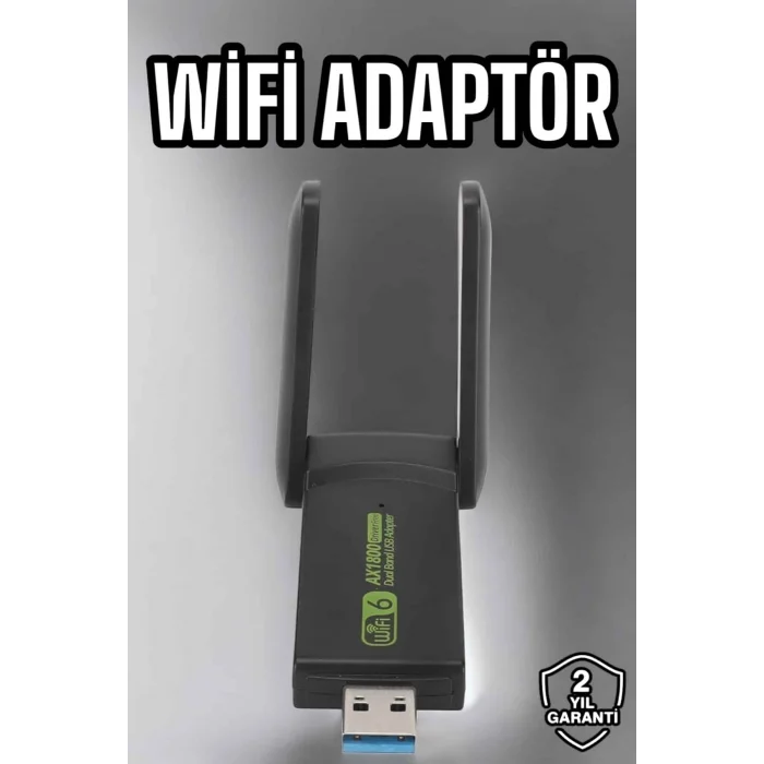 BUĞZ Wifi Adaptör Çift Bantlı Kablosuz Wifi Adaptörü