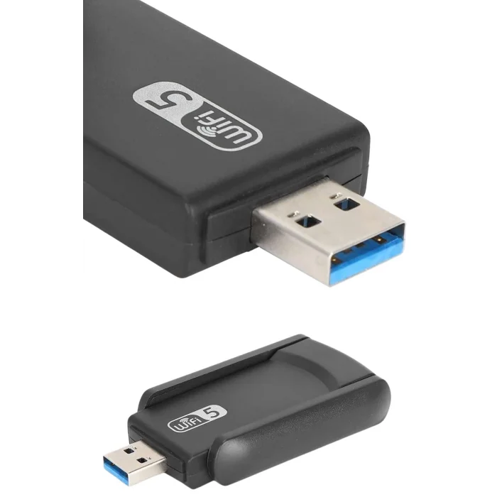 BUĞZ Wifi Adaptörü Bt5.0 Wifi 2si Bir Arada Çift Bantlı Çift Anten
