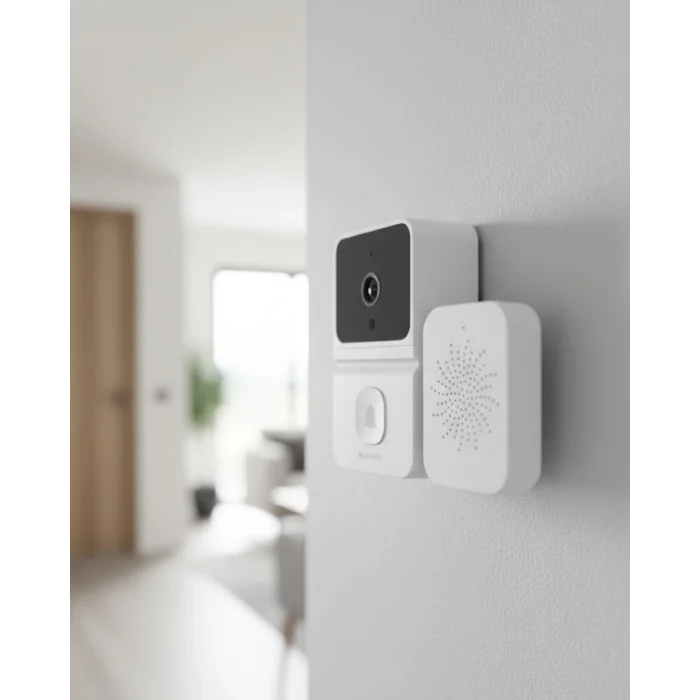 BUĞZ WiFi Akıllı Kapı Zili Kamera Gece Görüşlü Çift Yönlü Sesli