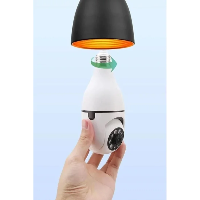 BUĞZ WiFi Kontrollü HD Çözünürlüklü Gece Görüşlü Çift Işıklı Hareket Sensörlü IP Güvenlik Kamerası