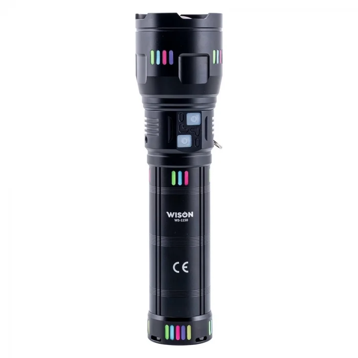 BUĞZ Wison Ws-1150 Uzun Menzilli 60 Watt 5500 Lümen Profesyonel Güçlü El Feneri
