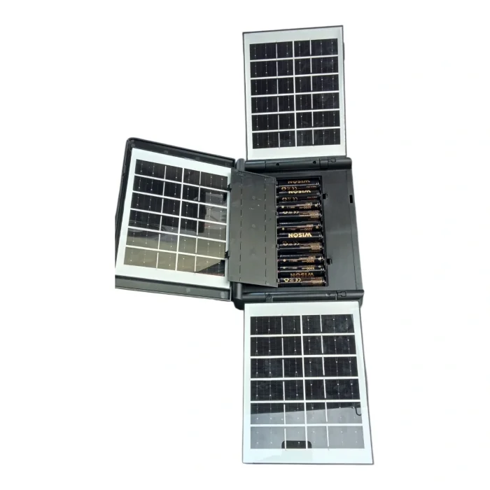 BUĞZ Wıson Ws-5585 Çok Fonksiyonlu 3 Solar Panelli 400w Spot Aydınlatma
