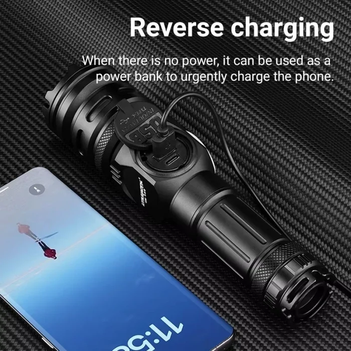 BUĞZ Wison Ws-6868 25watt 2500 Lümen Usb Type-c Şarjlı El Feneri