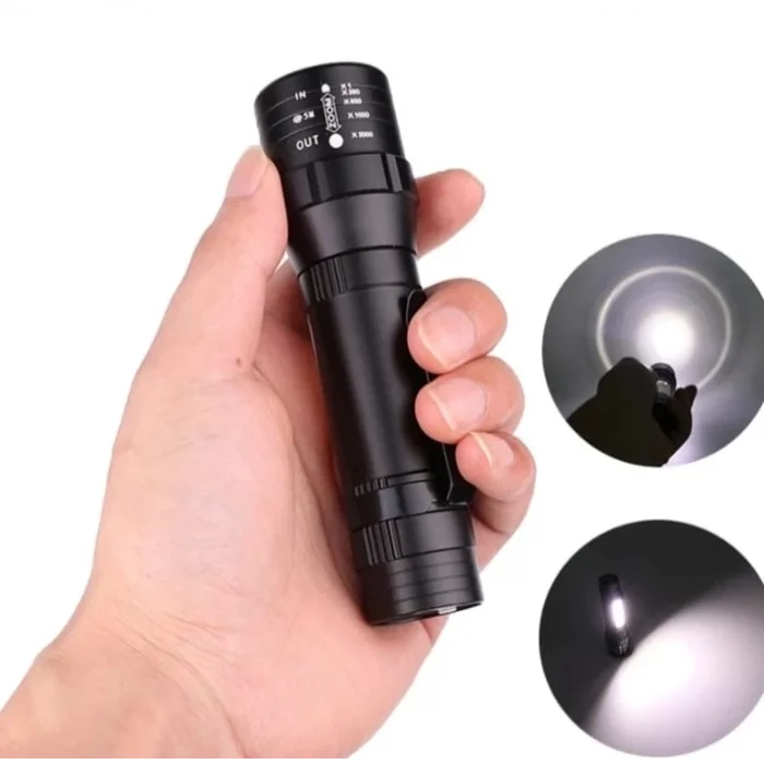 BUĞZ Wuben Wb-017 Zoomlu Şarjlı Cob Led Güçlü El Feneri