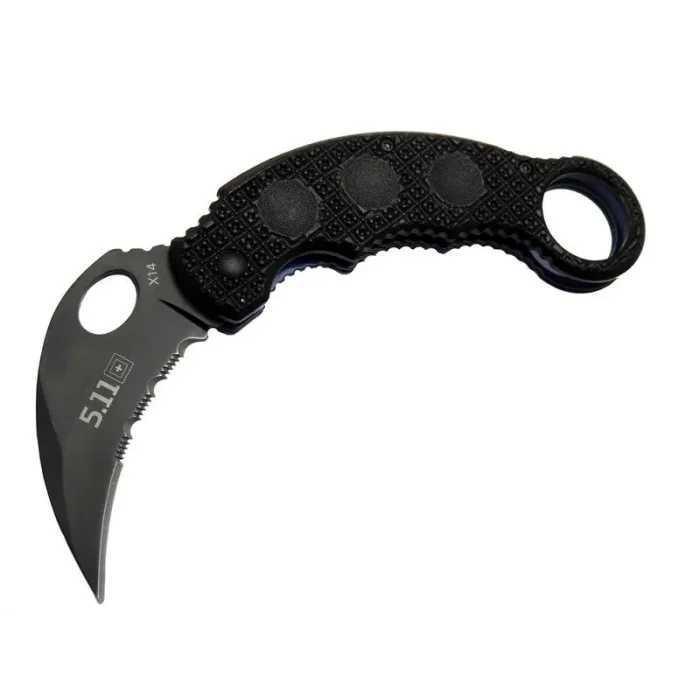 BUĞZ X14 5.11 Siyah Karambit Koleksiyon Çakı 16 Cm - Plastik Sap
