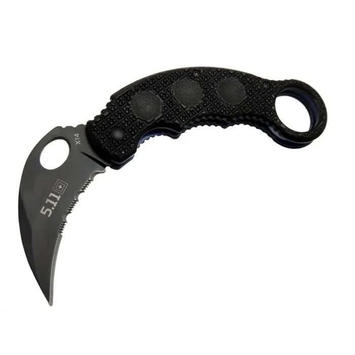 BUĞZ Eco Lounge X14 5.11 Siyah Karambit Koleksiyon Çakı 16 cm - Plastik Sap