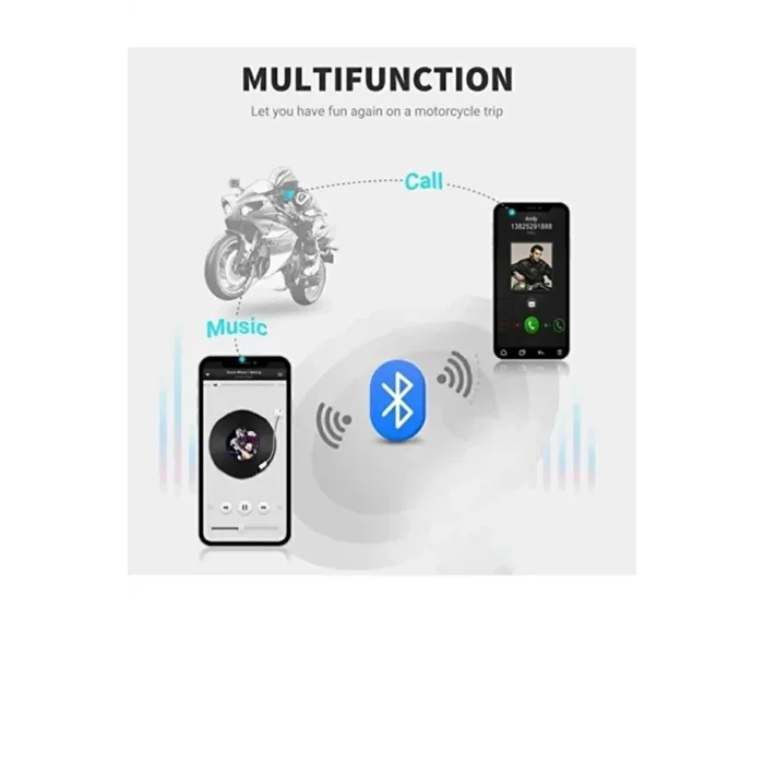 BUĞZ X3 Motor Kask Kulaklık Rgb Modlu Su Geçirmez 5.3 Bluetooth Intercom