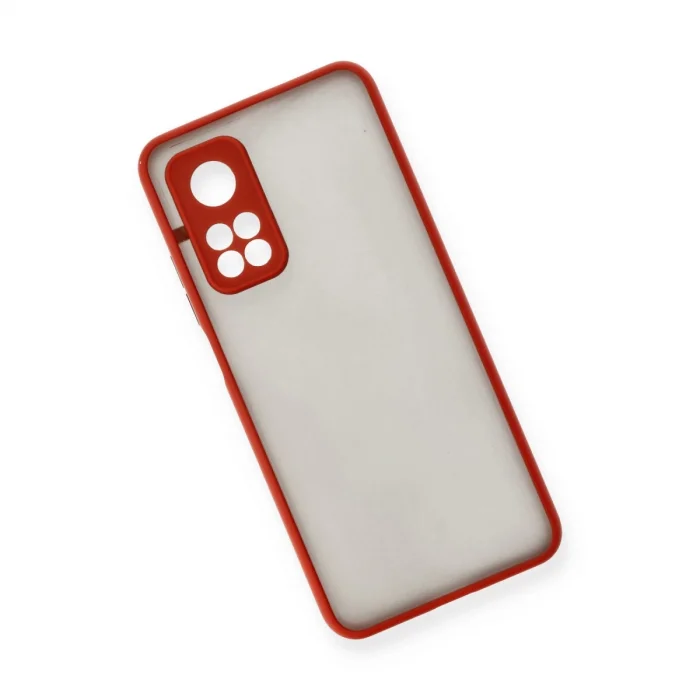 BUĞZ Xiaomi Mi 10t Kılıf Montreal Silikon Kapak - Kırmızı