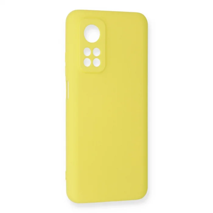 BUĞZ Xiaomi Mi 10t Kılıf Nano İçi Kadife Silikon - Sarı